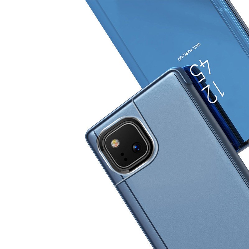 Clear View -kotelo Realme 8/8 Pro:lle - musta