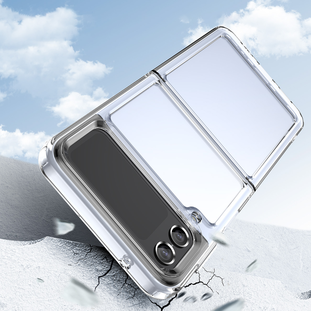 Outer Space kuori Samsung Galaxy Z Flip 3 - pinkki