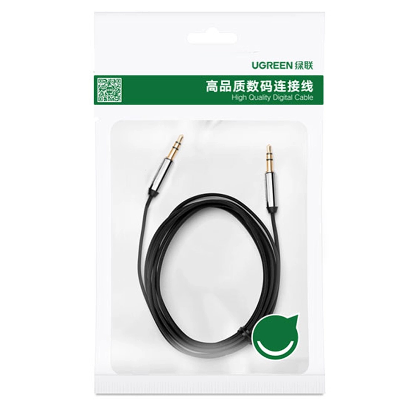 Ugreen kaapeli - äänikaapeli AUX mini jack 3,5 mm - 1 m - Musta