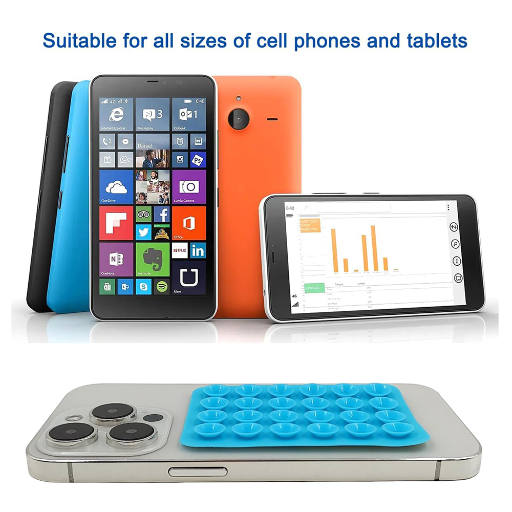 Silikoninen puhelinteline Techsuit SB - PAD - Musta
