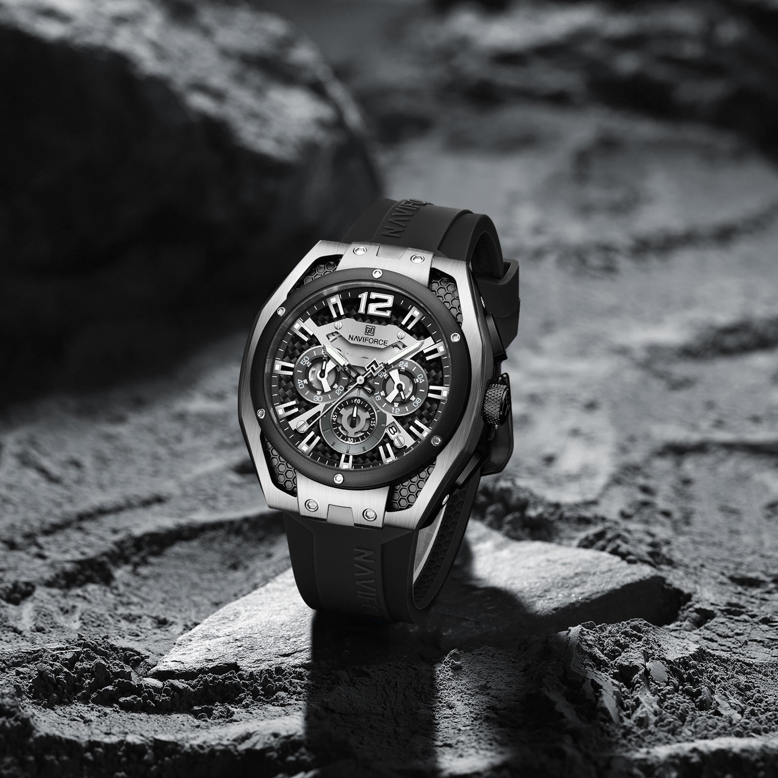 Kello NAVIFORCE MA-38609 - Musta