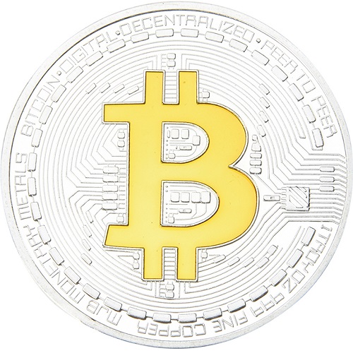 Keräilykolikko Bitcoin - Hopeoitu / Kulta
