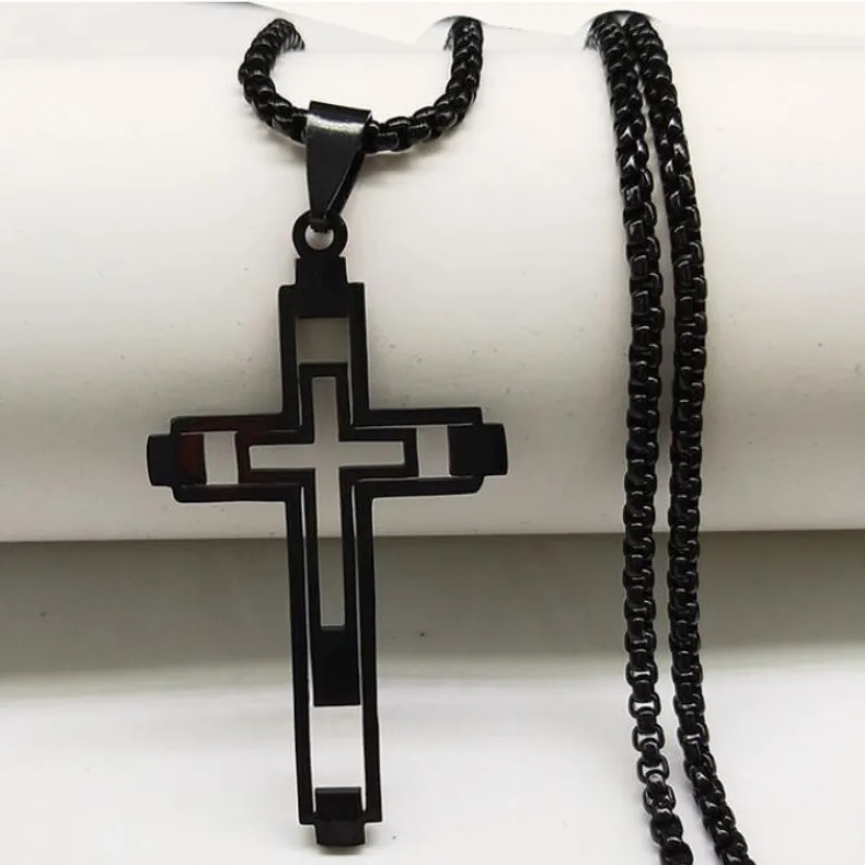 Kaulakoru EM-34152 Cross - Musta