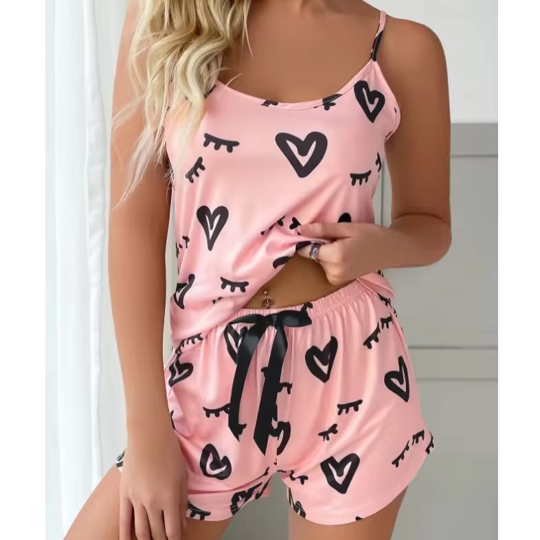 Lyhyt naisten pyjama HE-30883 - Sininen / XL
