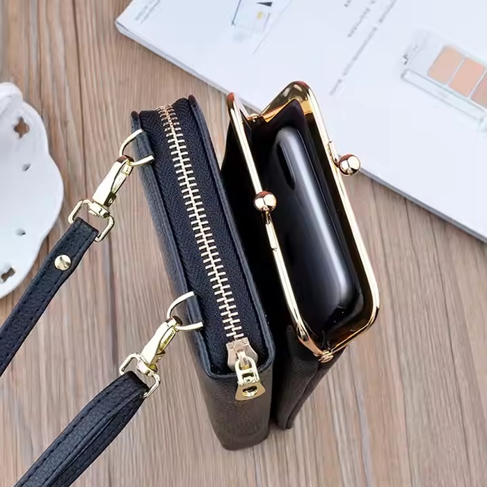 Crossbody-lompakko UR-35781 - Vaaleanpunainen